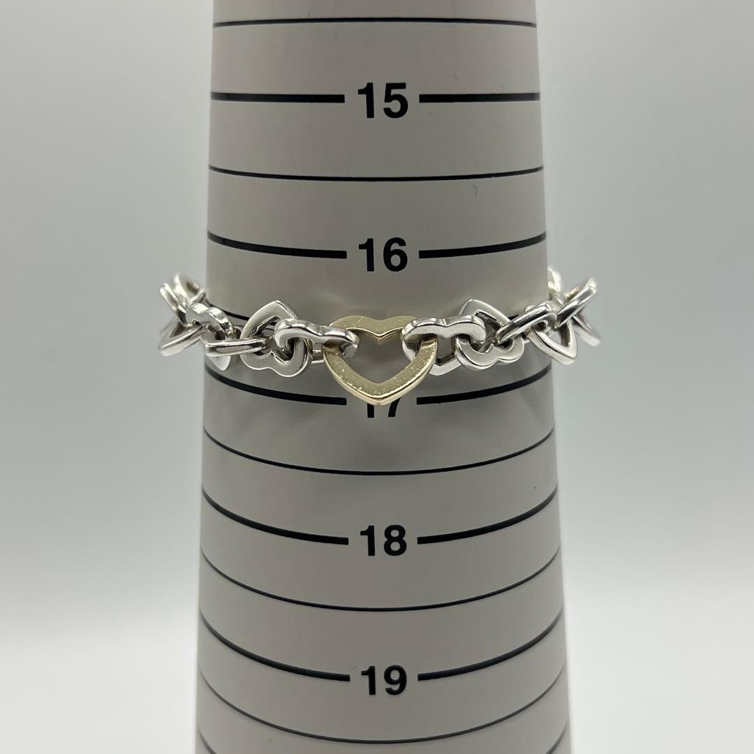 ティファニー TIFFANY オープン ハートリンク ブレスレット コンビ 希少