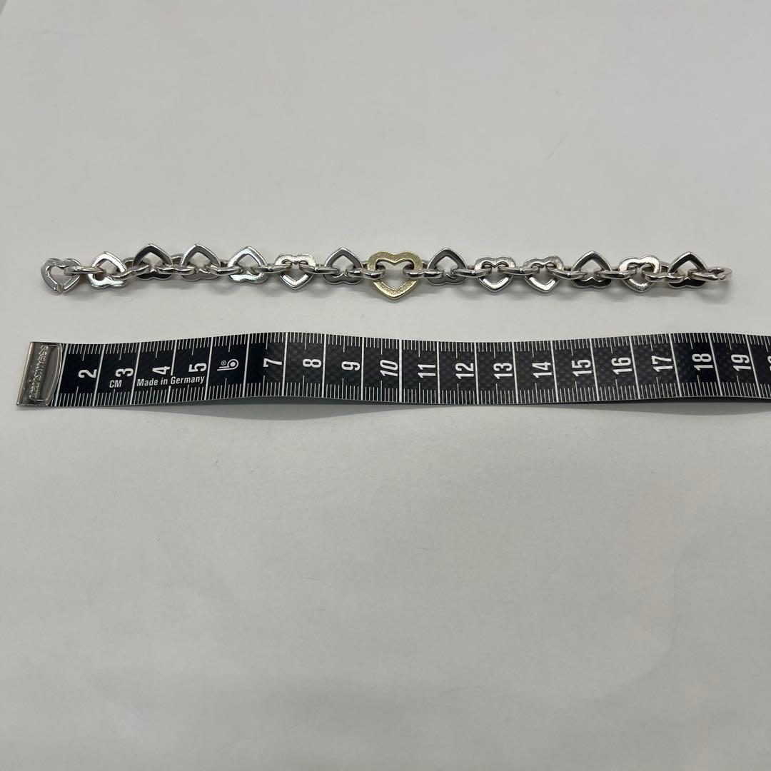 ティファニー TIFFANY オープン ハートリンク ブレスレット コンビ 希少