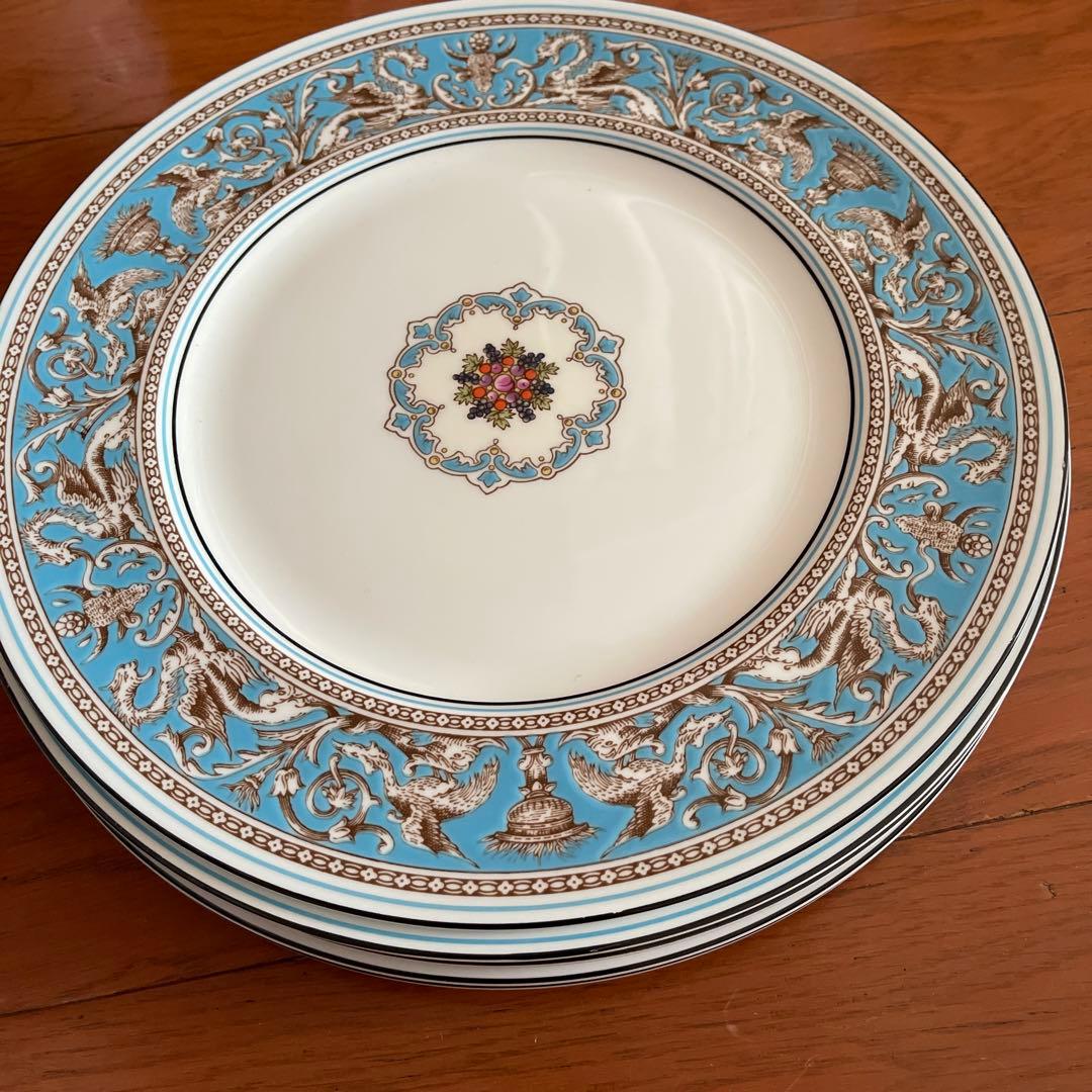 ウェッジウッド　フロレンティーン　ターコイズ　ディナープレート　5枚セット