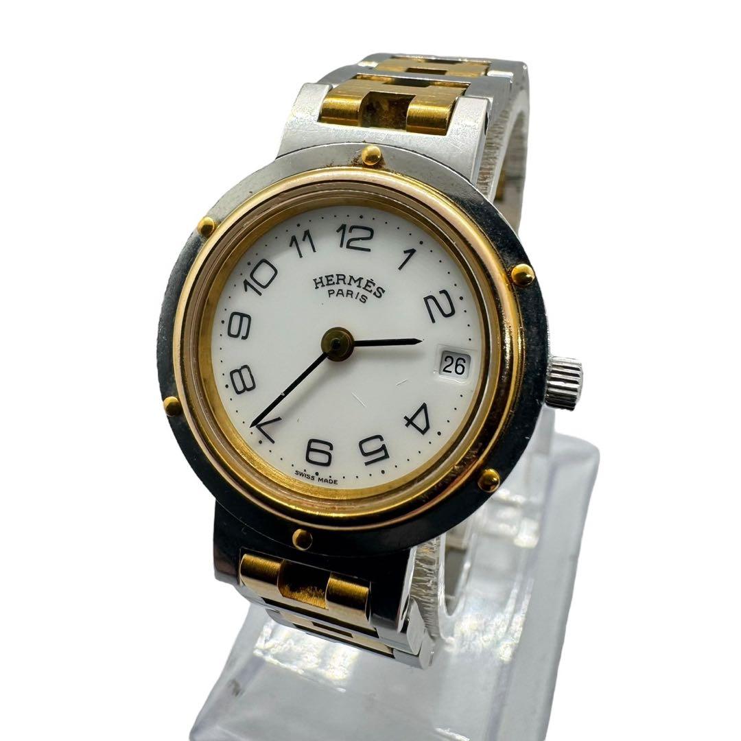 HERMES　エルメス　クリッパー　ゴールド　シルバー　レディース