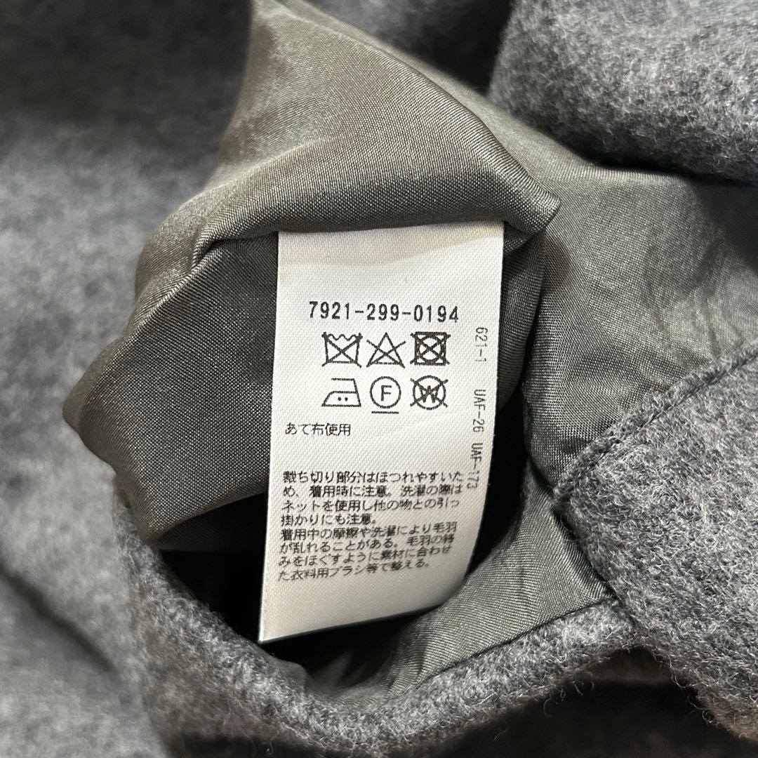 希少✨BLAMINK バッグジップ ウールプルオーバー グレー 36