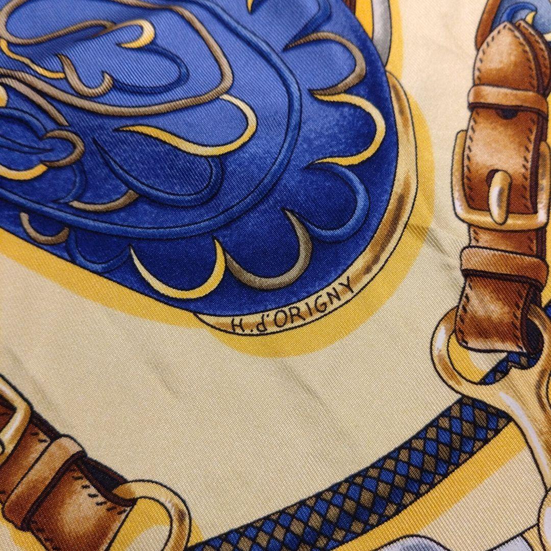 エルメス　Hermès　大判スカーフ　カレ90　フェスティバル　イエロー