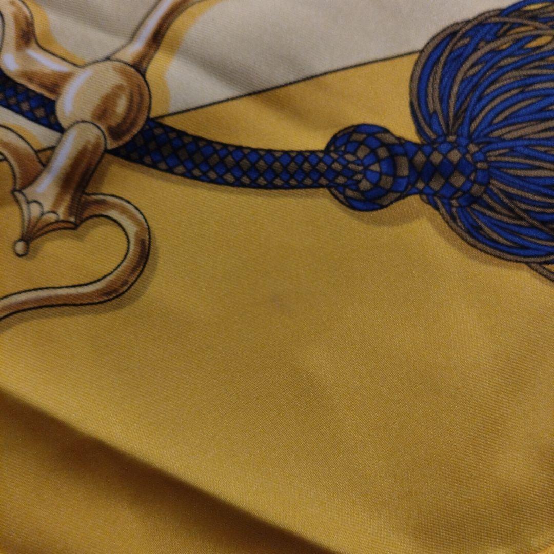 エルメス　Hermès　大判スカーフ　カレ90　フェスティバル　イエロー