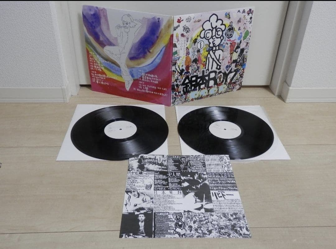 銀杏BOYZ DOOR アナログ レコード 帯付き 2枚組 美品 LP