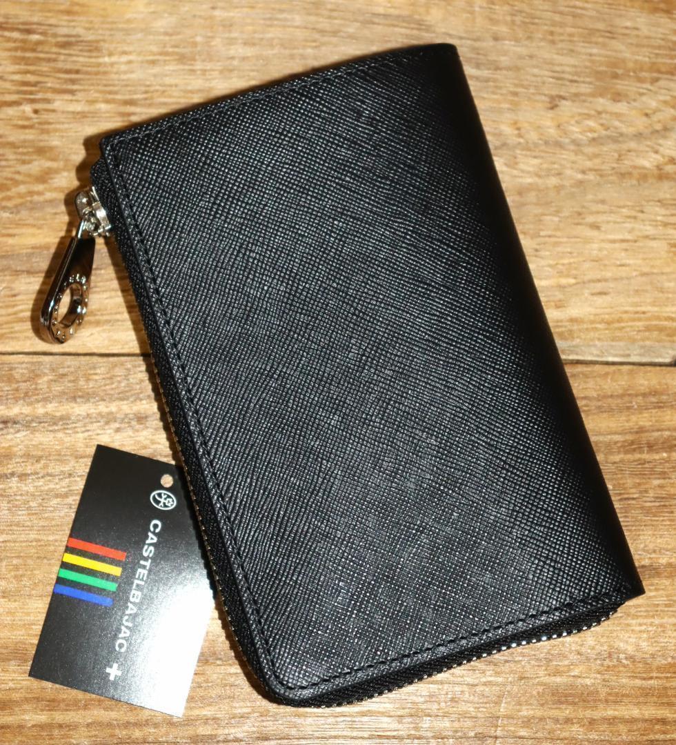 新品 CASTELBAJAC ウプラ 牛革 二つ折り財布 L字ファスナー Ⓗ