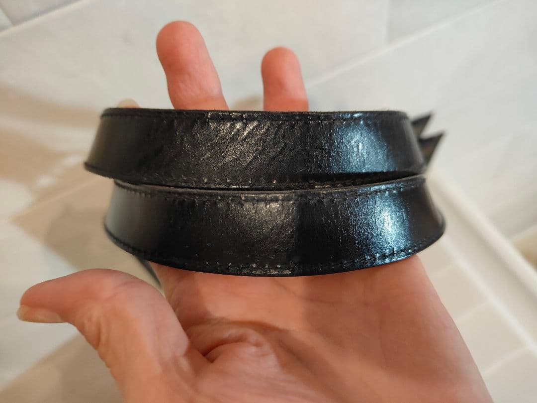 太陽様　CHANEL シャネル ブラックレザー トートバッグ ショルダーバッグ