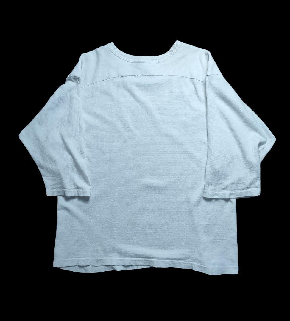 70s Champion フットボールT XL ビンテージ 綿100 ホワイト