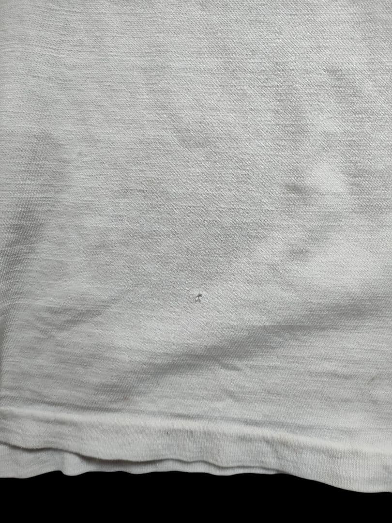 70s Champion フットボールT XL ビンテージ 綿100 ホワイト