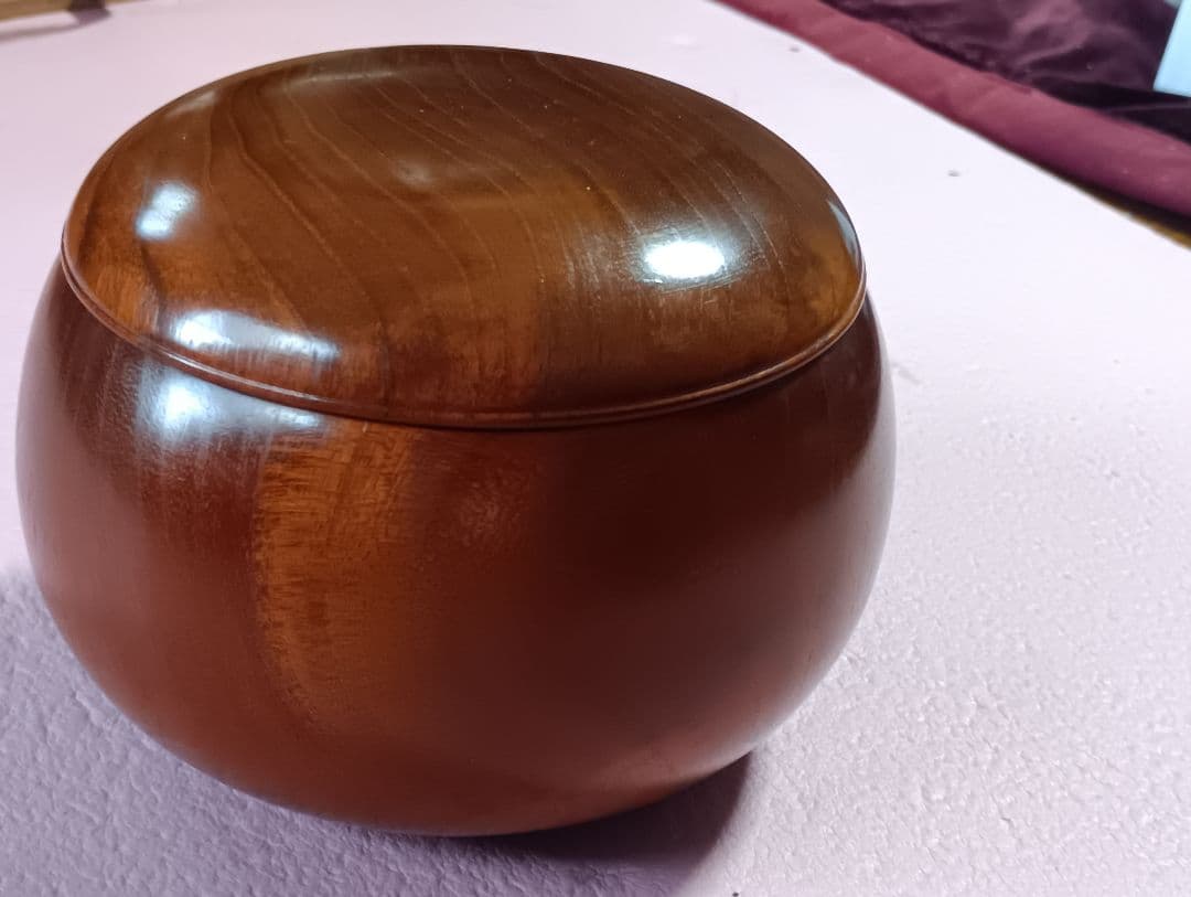 値下げ ! 囲碁石セット （蛤& 那智黒）島碁笥？入り