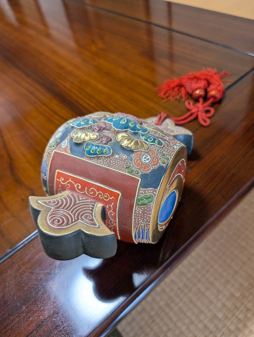 うちでの小槌　置物　九谷焼　小槌　古道具　古美術