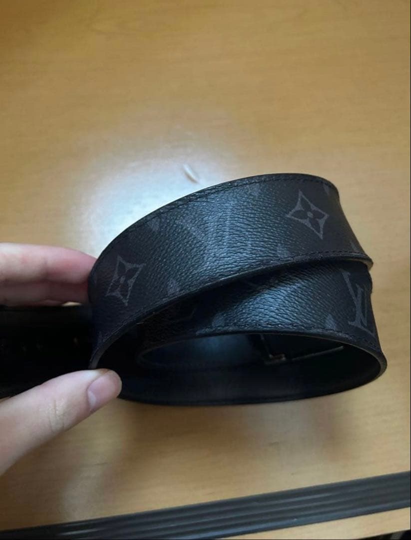 ルイヴィトン ブラックレザーベルト
