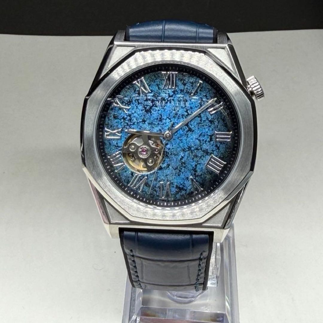 稼働★極美品★S-MEISTER エスマイスター 金沢銀箔時計　メンズ 自動巻き