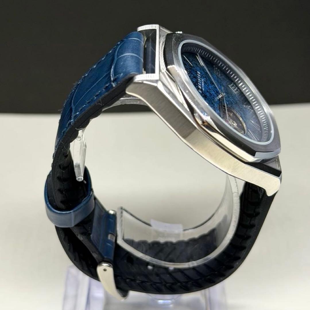 稼働★極美品★S-MEISTER エスマイスター 金沢銀箔時計　メンズ 自動巻き