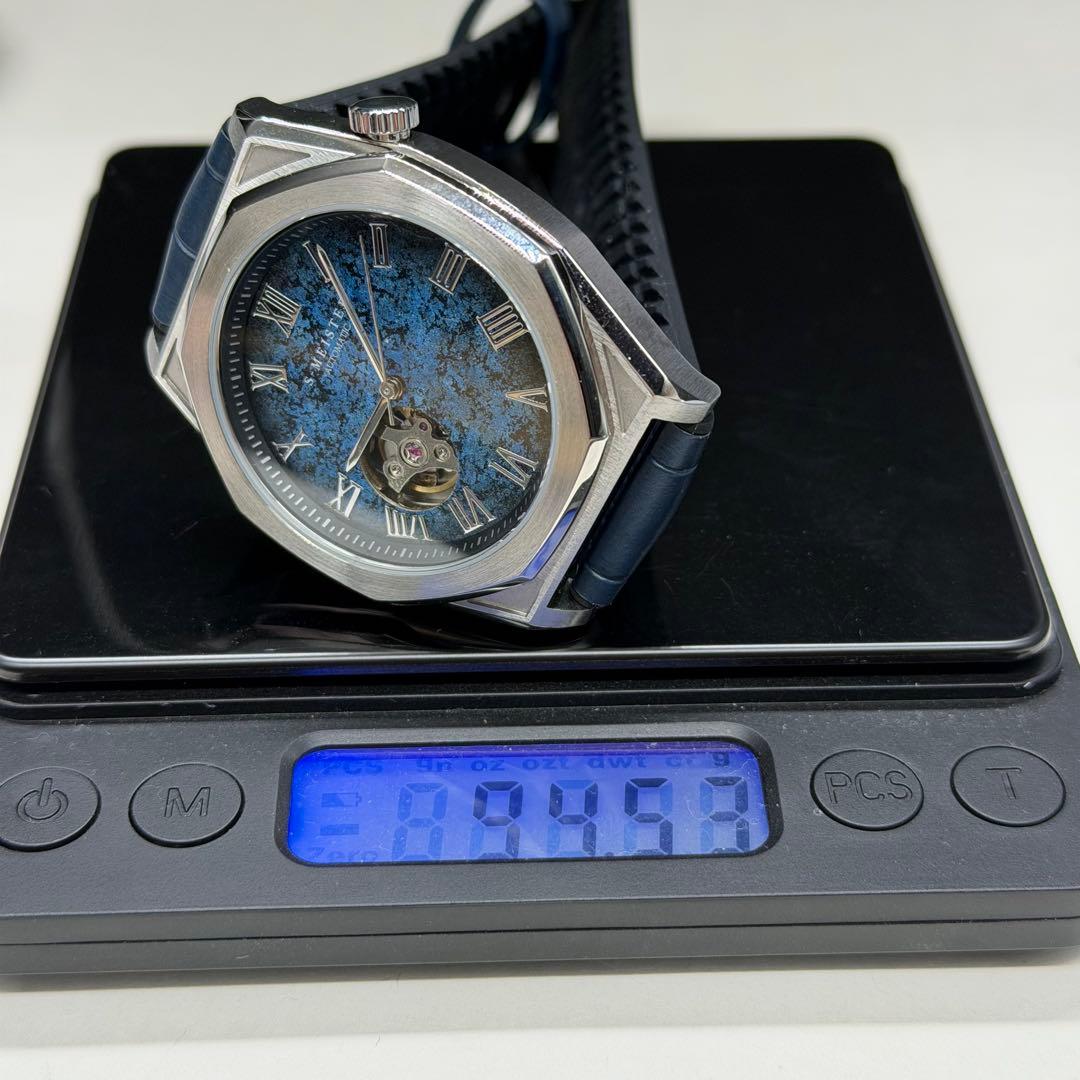 稼働★極美品★S-MEISTER エスマイスター 金沢銀箔時計　メンズ 自動巻き