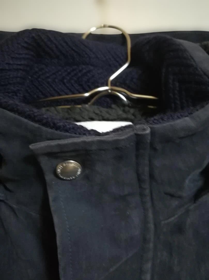 umit benan フーディーパーカコート ボア ネイビー サイズ36