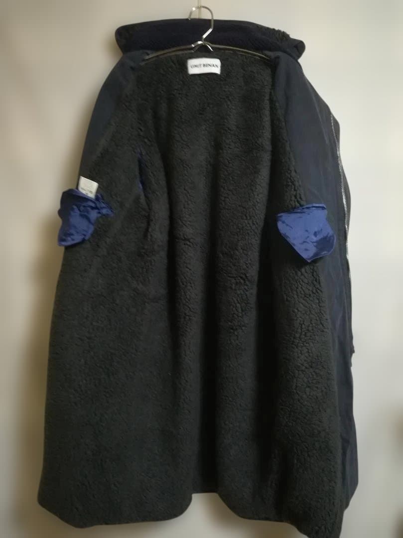 umit benan フーディーパーカコート ボア ネイビー サイズ36
