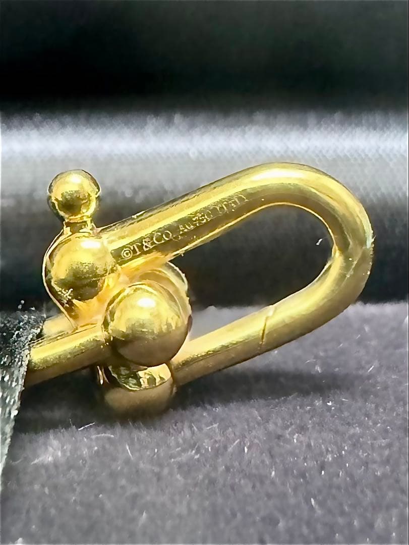 TIFFANY【ユニセックス】ティファニーハードウェアブレスレット 18Y SM