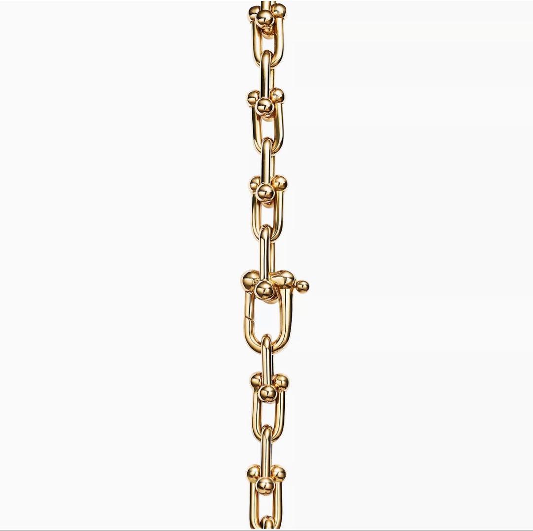 TIFFANY【ユニセックス】ティファニーハードウェアブレスレット 18Y SM