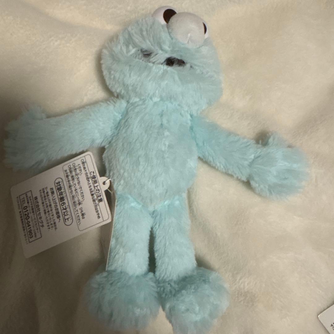 セサミストリートマーケット　エルモ　クッキーモンスター　ぬいぐるみ　ミントブルー