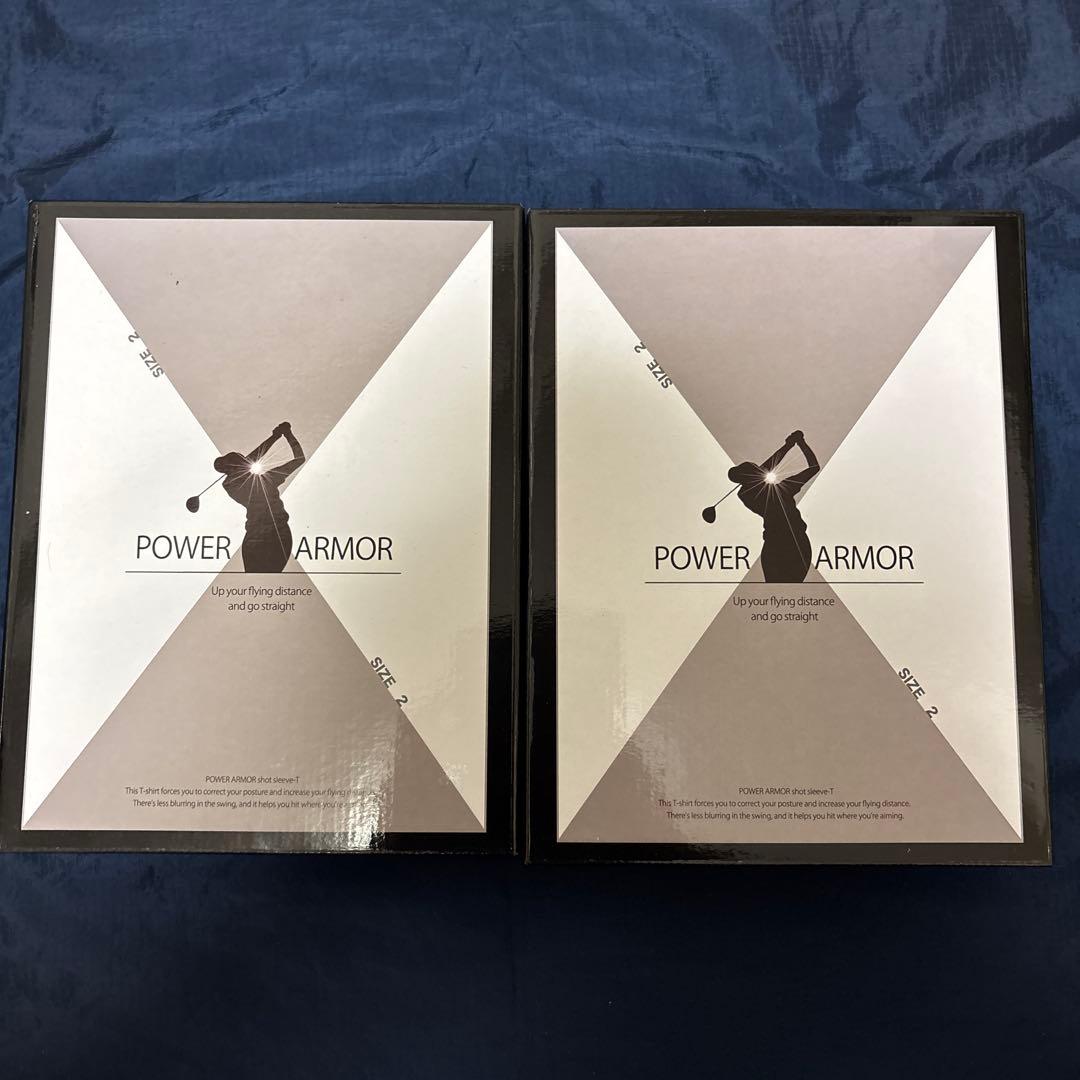 POWER ARMOR ゴルフシャツ サイズ2 ブラック 2枚セット