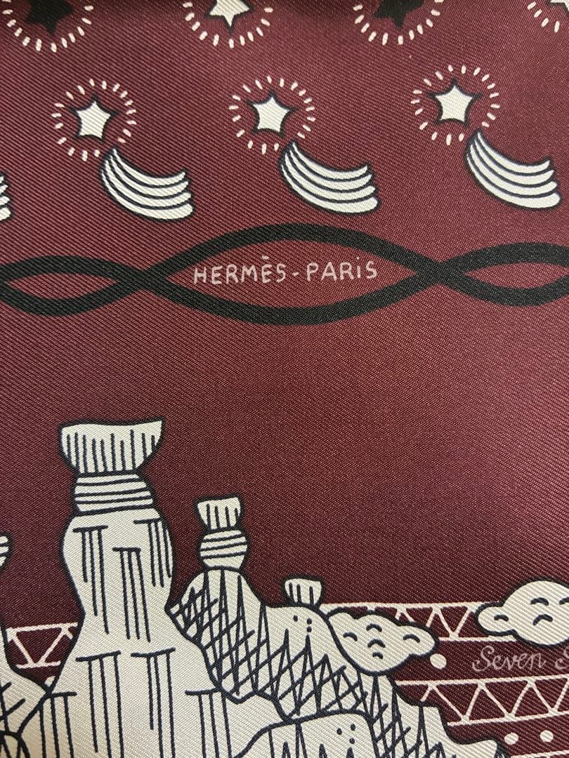 新品　限定品 エルメス カレ ななつ星　HERMES スカーフ バンダナ