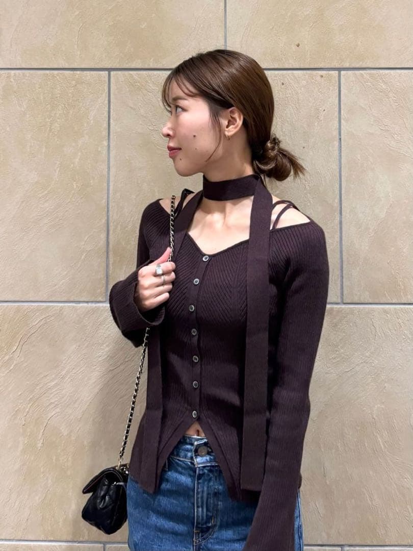 新品　スナイデル♡タイ付きニットプルオーバー