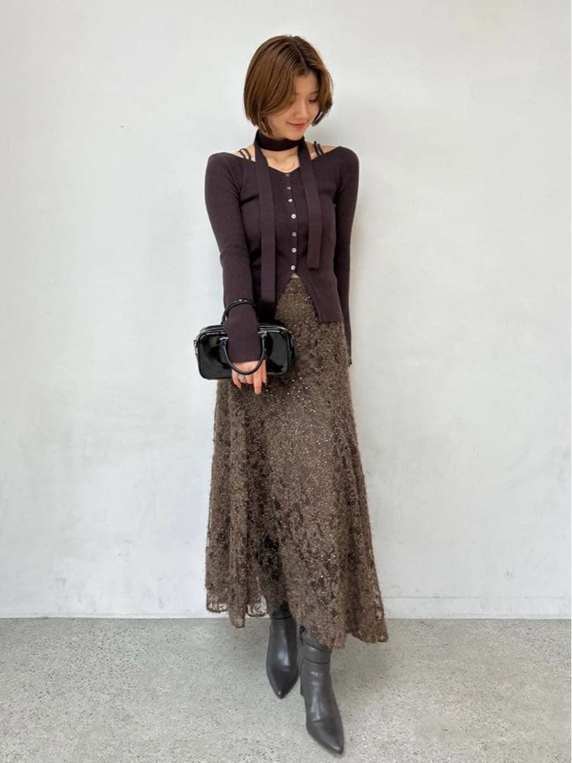 新品　スナイデル♡タイ付きニットプルオーバー