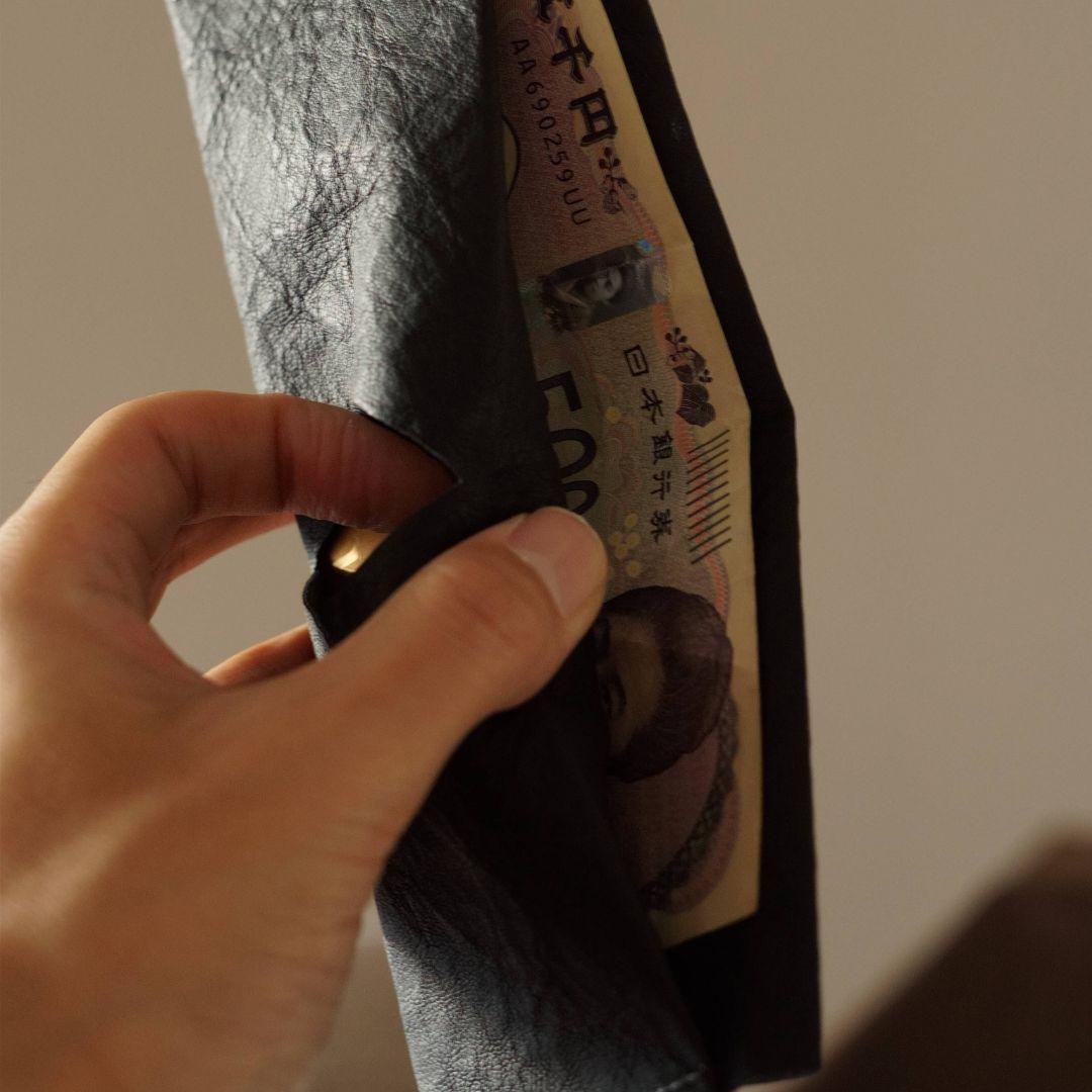 防水撥水コンパクトウォレット ダイニーマレザー