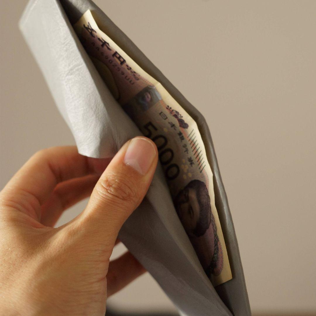 防水撥水コンパクトウォレット ダイニーマレザー