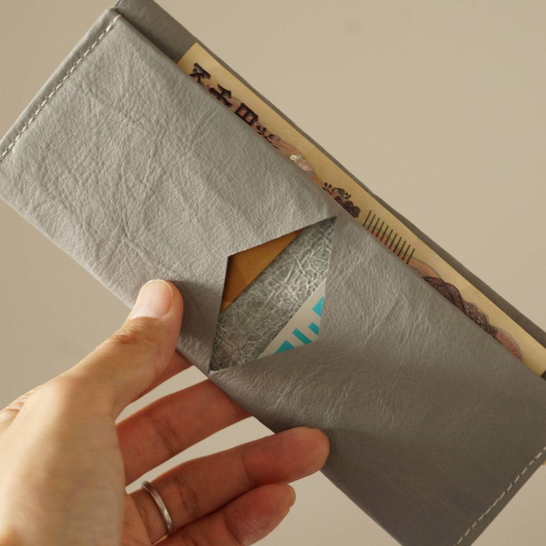 防水撥水コンパクトウォレット ダイニーマレザー