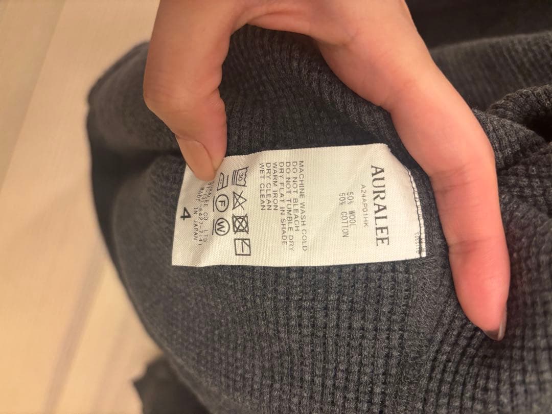 AURALEE オーラリー サーマルカットソー