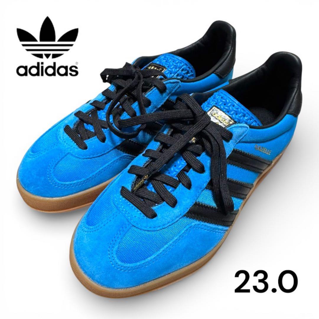 【あと】adidas Gazelle Indoor 23.0青 新品未使用