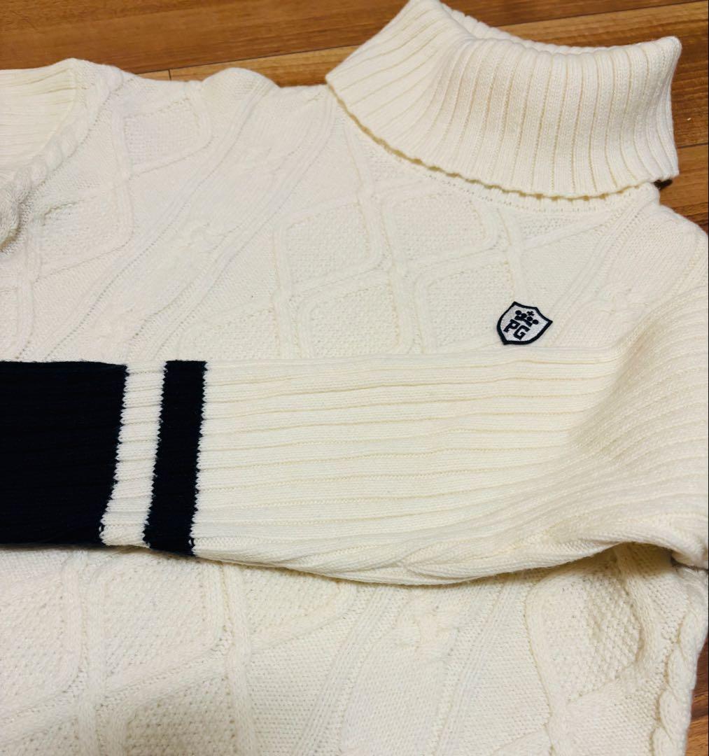 極美品！【PEARY GATES】パーリーゲイツ タートルネック セーター0