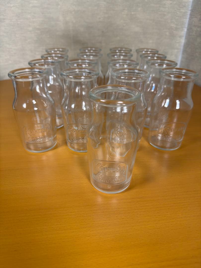 KAHLUA カルーア コーヒー リキュール グラス ミルク瓶 ガラス瓶 18本