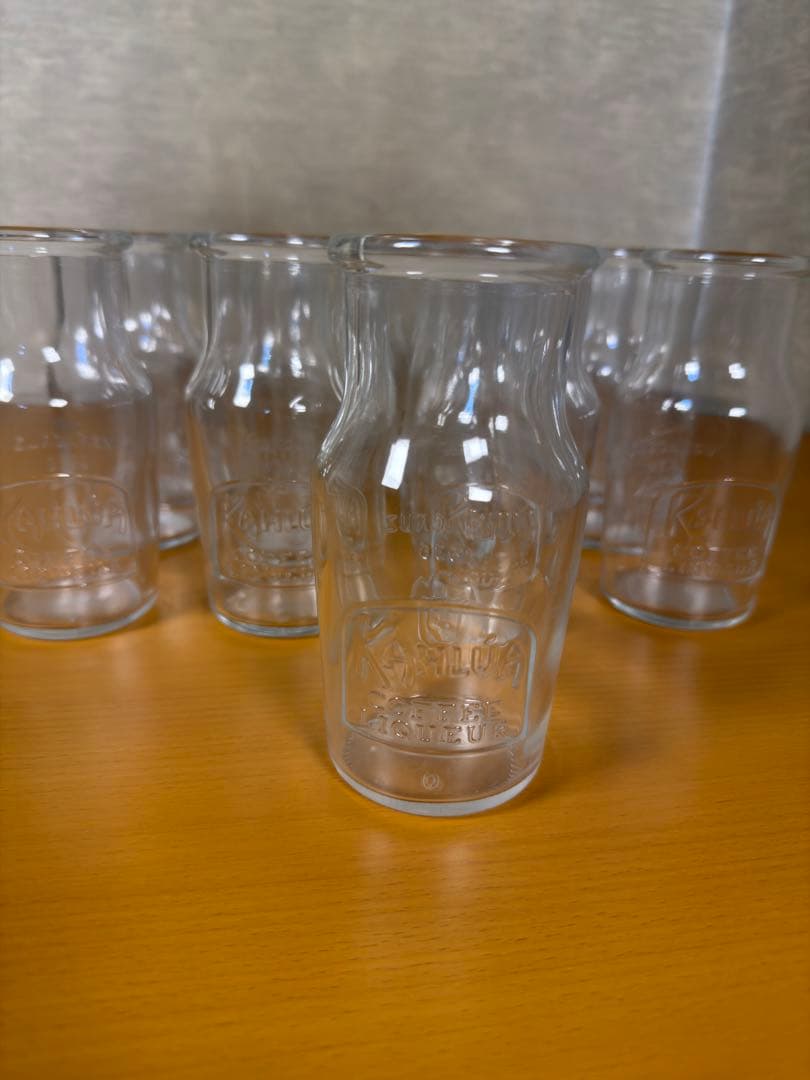 KAHLUA カルーア コーヒー リキュール グラス ミルク瓶 ガラス瓶 18本