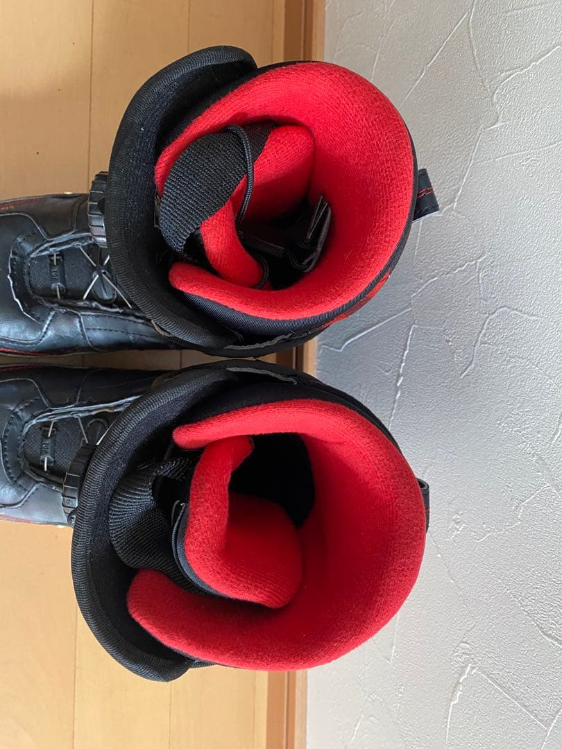 kissmark スノーボードブーツ 靴　23.0㎝ チェック　赤