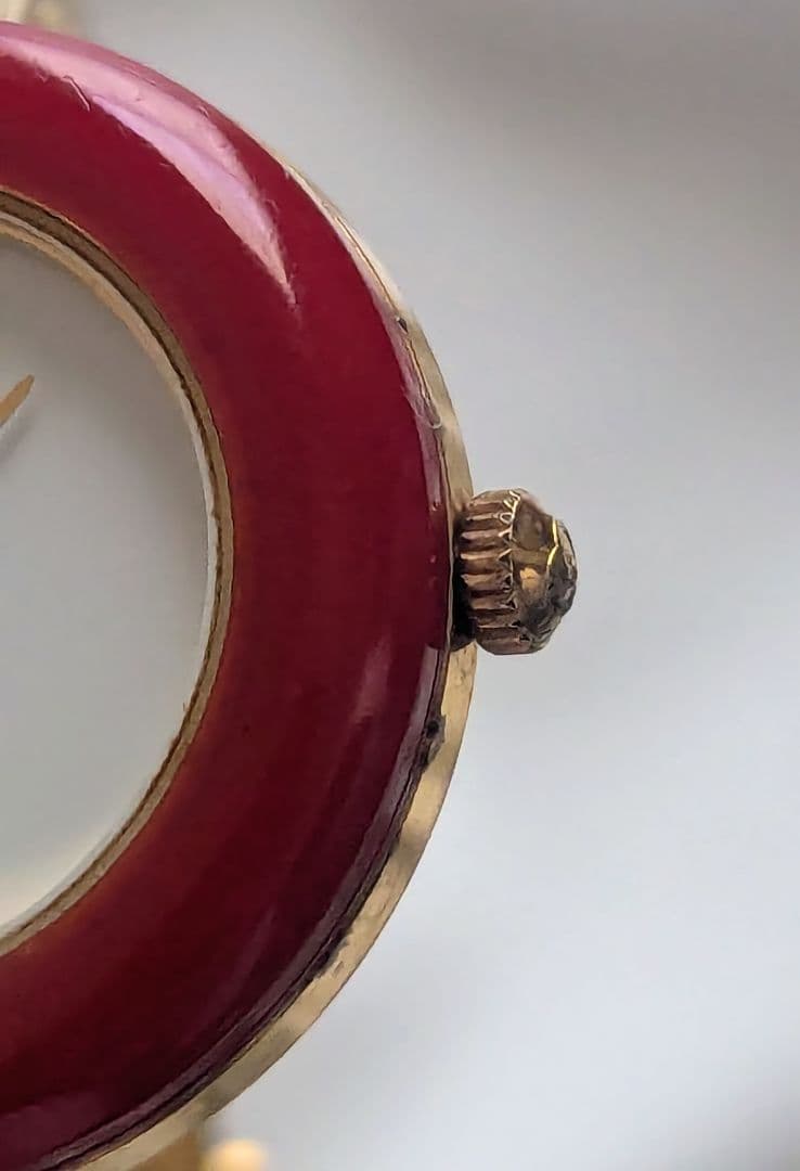 GUCCI 腕時計 チェンジベゼル レッドベゼル 不動 ジャンク品 部品取り用