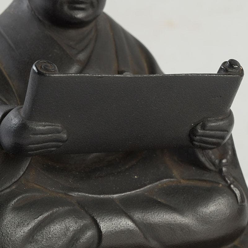 仏教美術　古銅　人物座像　仏像　置物　C　9510