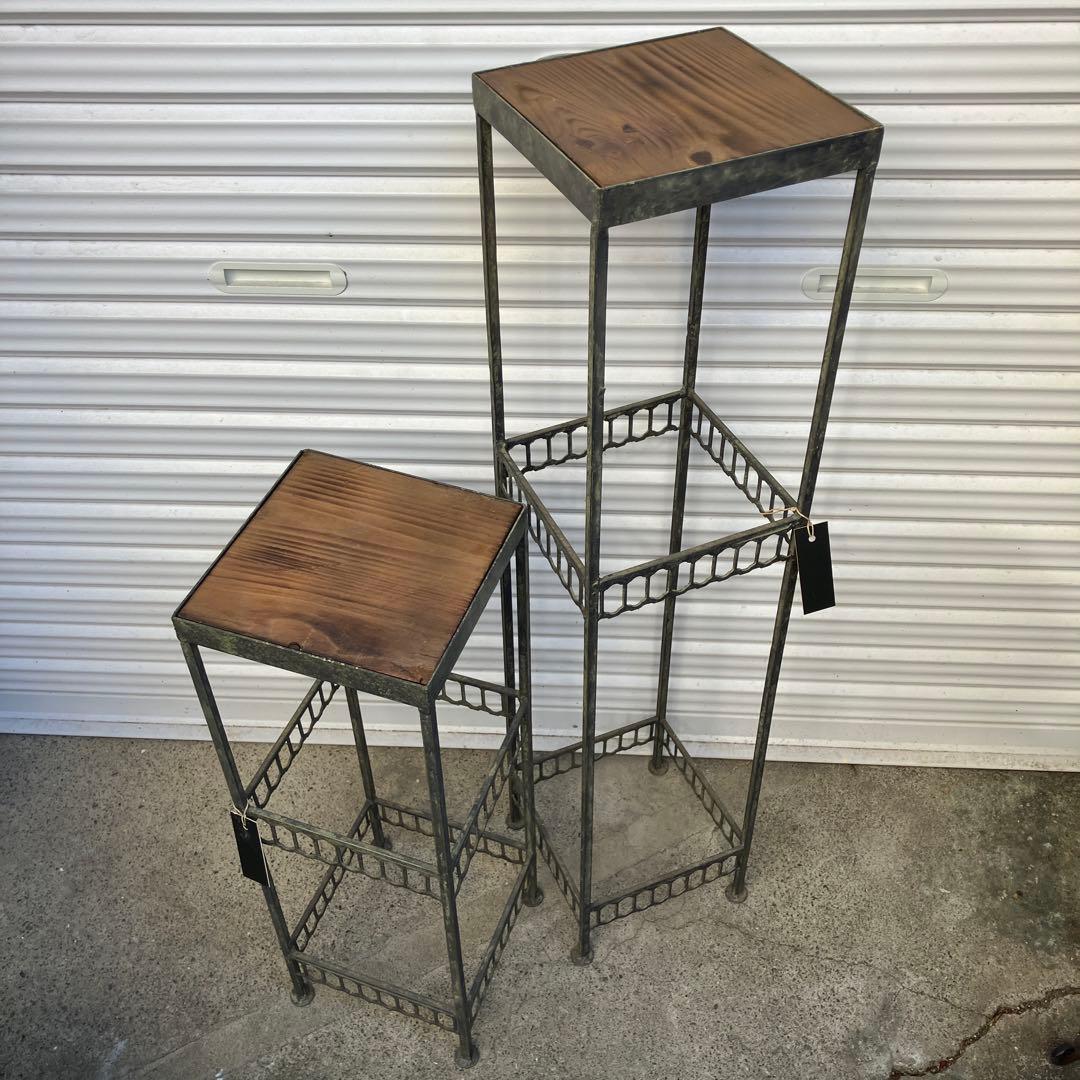 アンティーク調　花台　スタンドセット