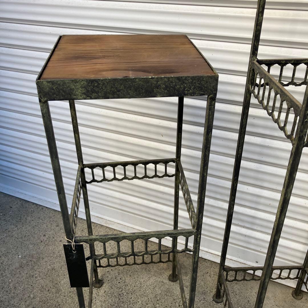 アンティーク調　花台　スタンドセット