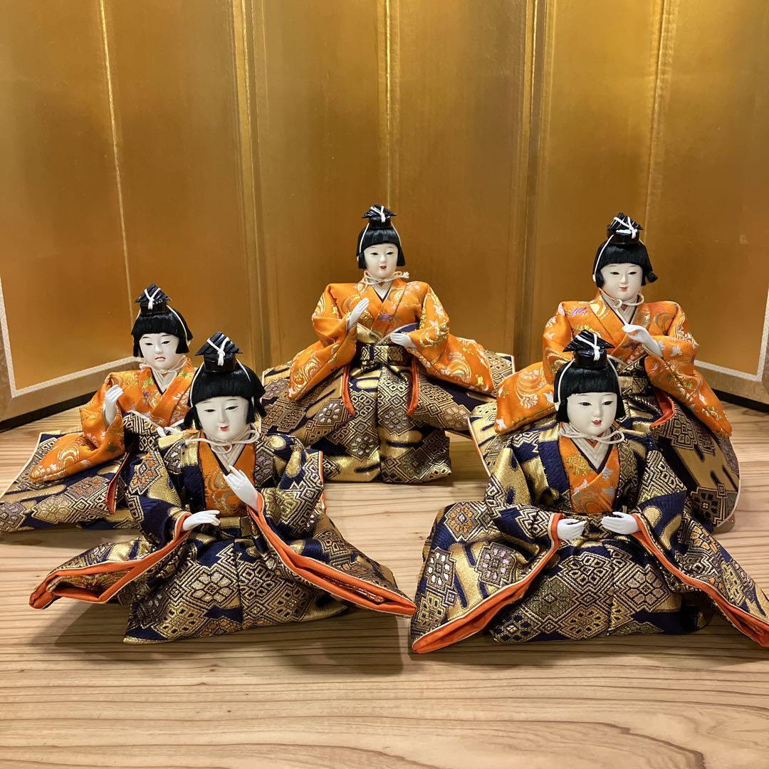 ①高級雛人形 7段40号 木製黒塗り 【①②③同時購入限定】