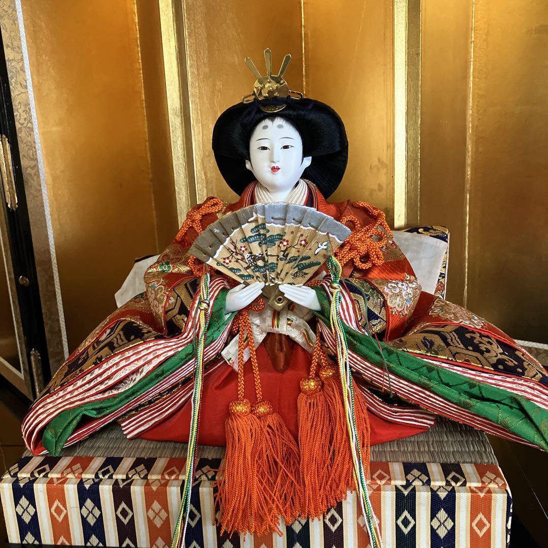 ①高級雛人形 7段40号 木製黒塗り 【①②③同時購入限定】