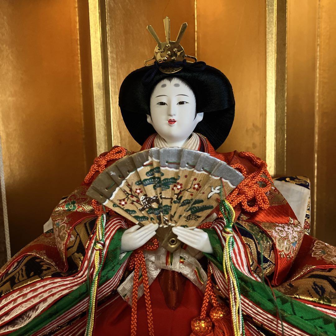 ①高級雛人形 7段40号 木製黒塗り 【①②③同時購入限定】