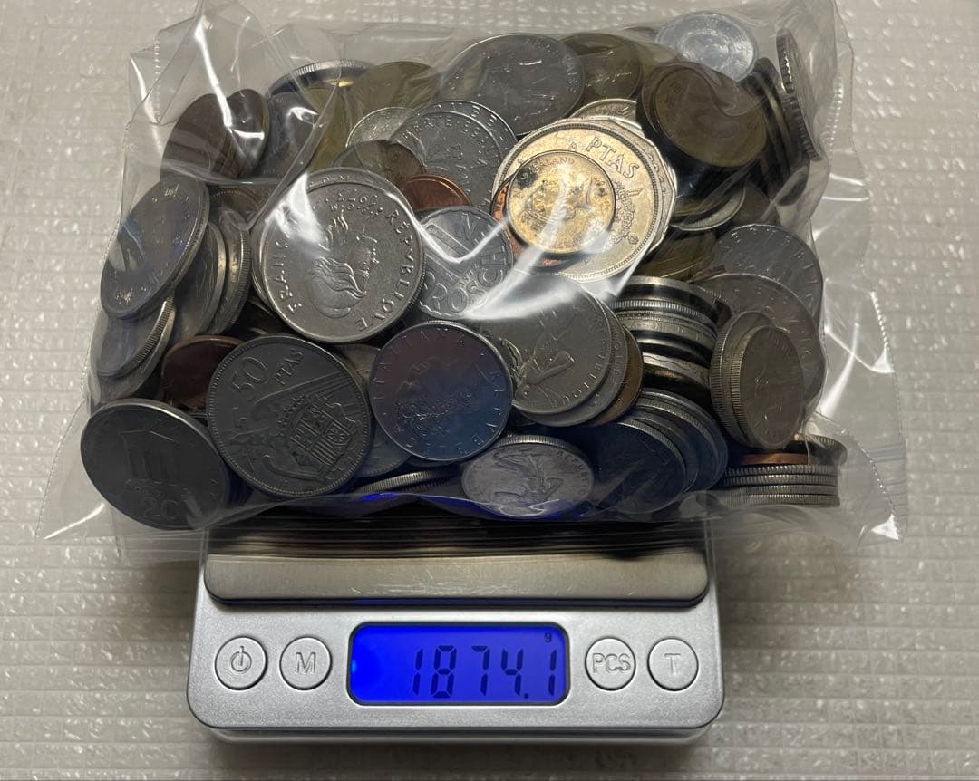 古銭　世界の古銭　外国の硬貨　色々　詳細はわかりません　約3847g K1