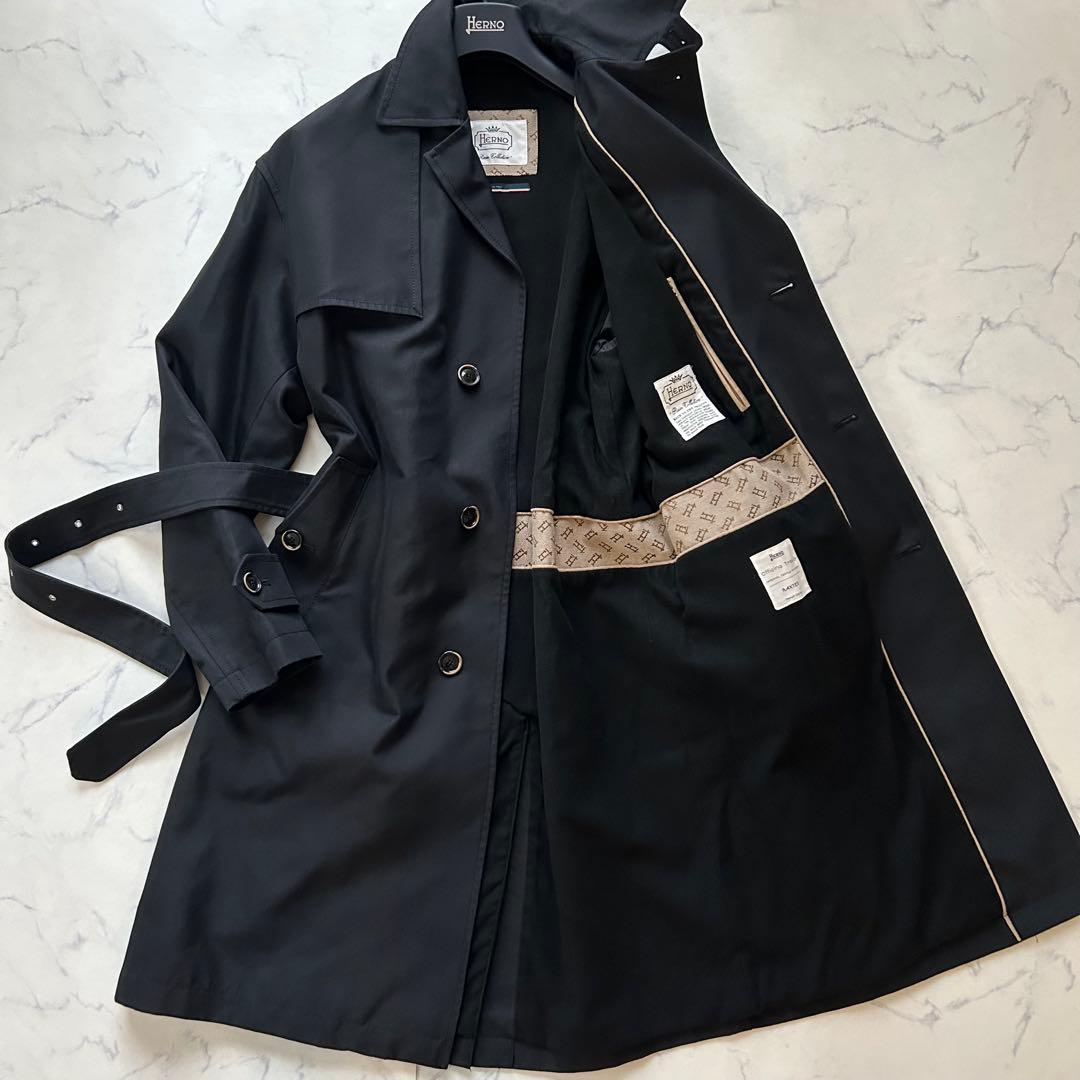 ヘルノ レインコレクション コート ベルト 近年モデル ブラック イタリア製
