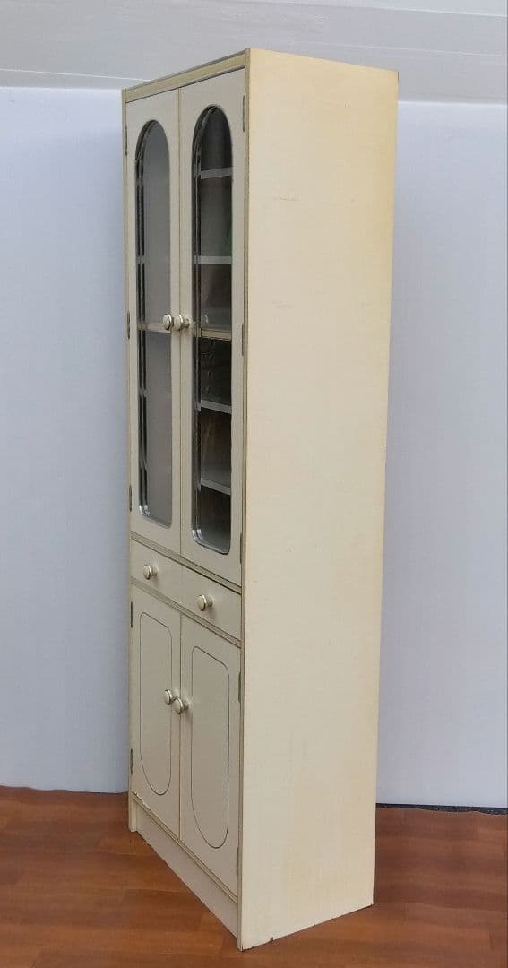 レトロポップ　食器棚　アーチ型　飾り棚