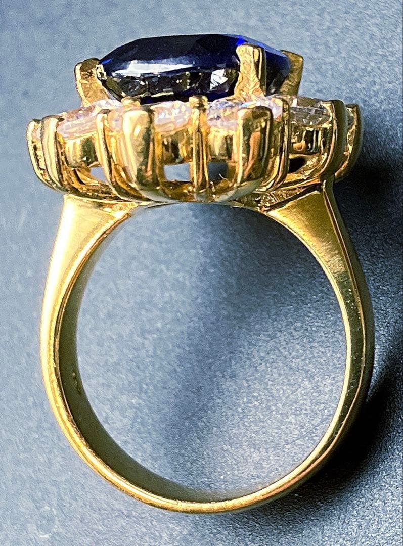 えりこスリランカ産ロイヤルブルーサファイア9.10ct SV925 指輪