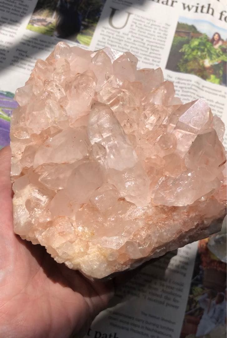 インド　マニカラン産　水晶　クラスター