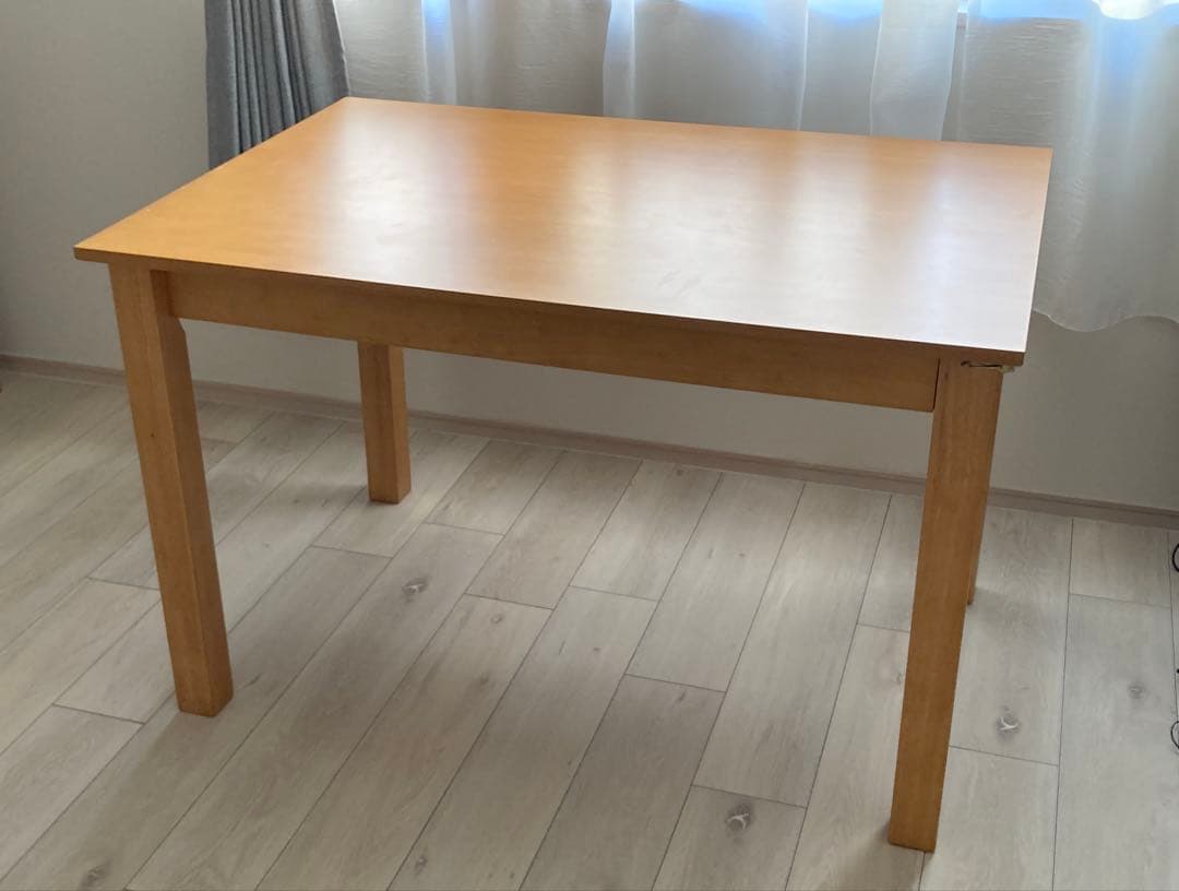 【〜9/10まで限定販売】伸長式天然木ダイニングテーブル