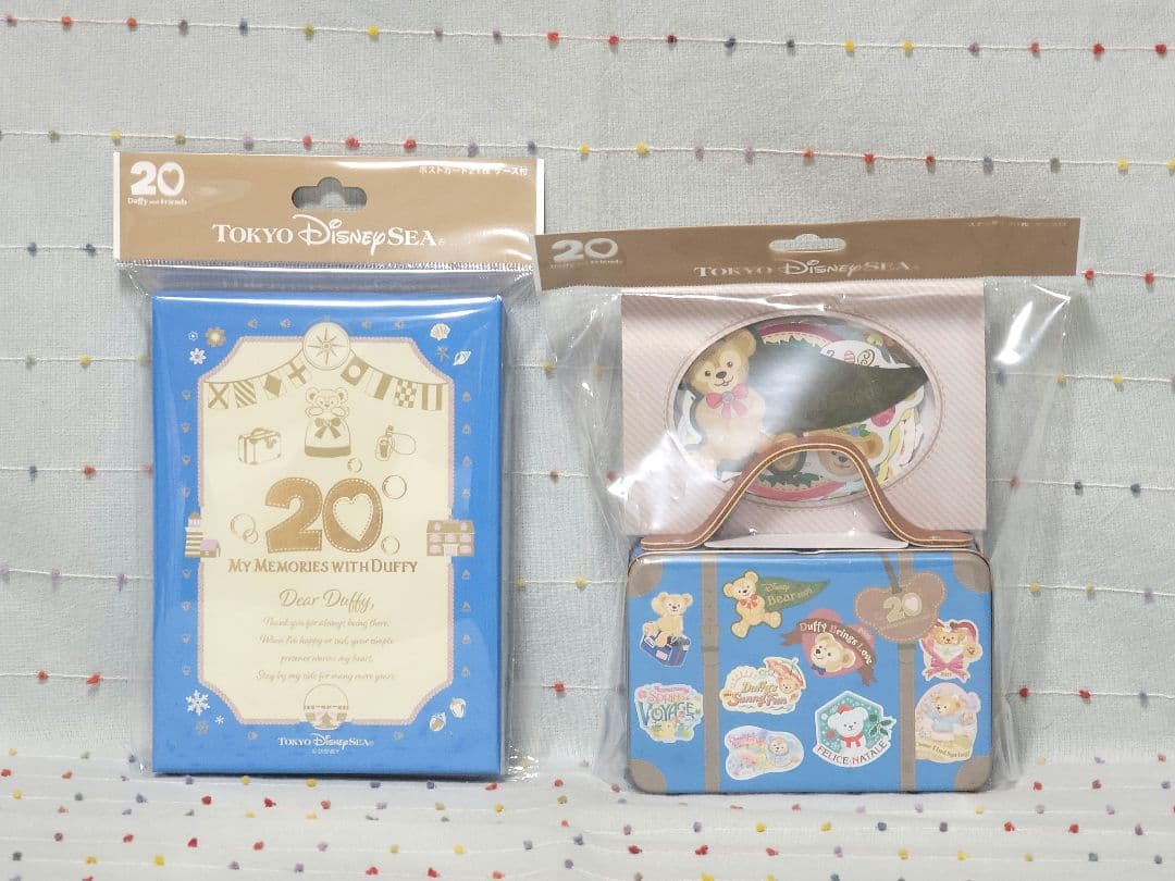 ダッフィー 20周年記念 ポストカードセット ステッカーセット東京ディズニーシー